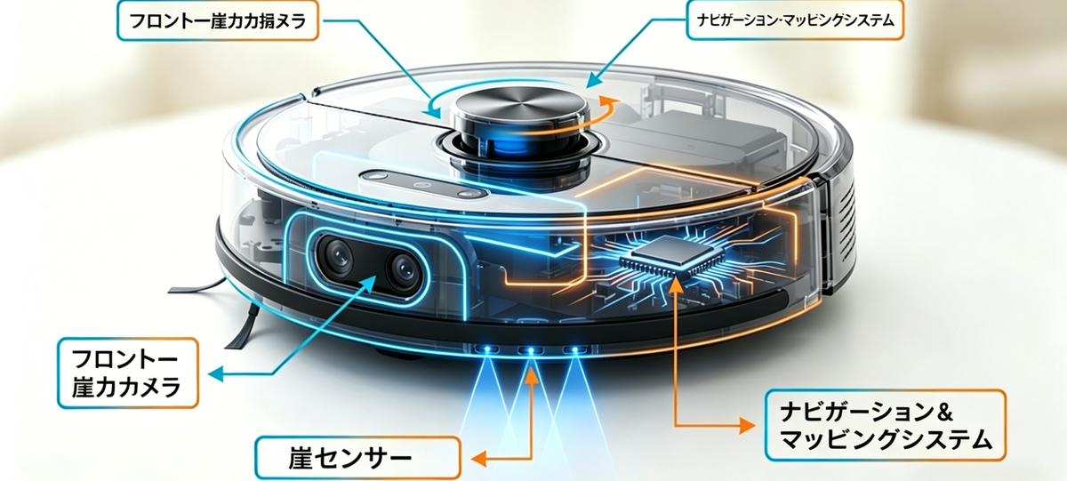 ロボット掃除機の仕組みとセンサーの種類｜LiDAR・SLAM から障害物回避
