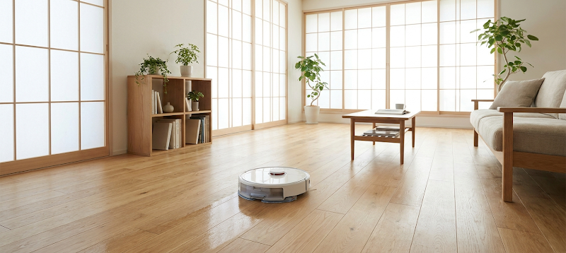 フローリング水拭きの正解｜床材別の掃除法と、傷めない水拭きロボット